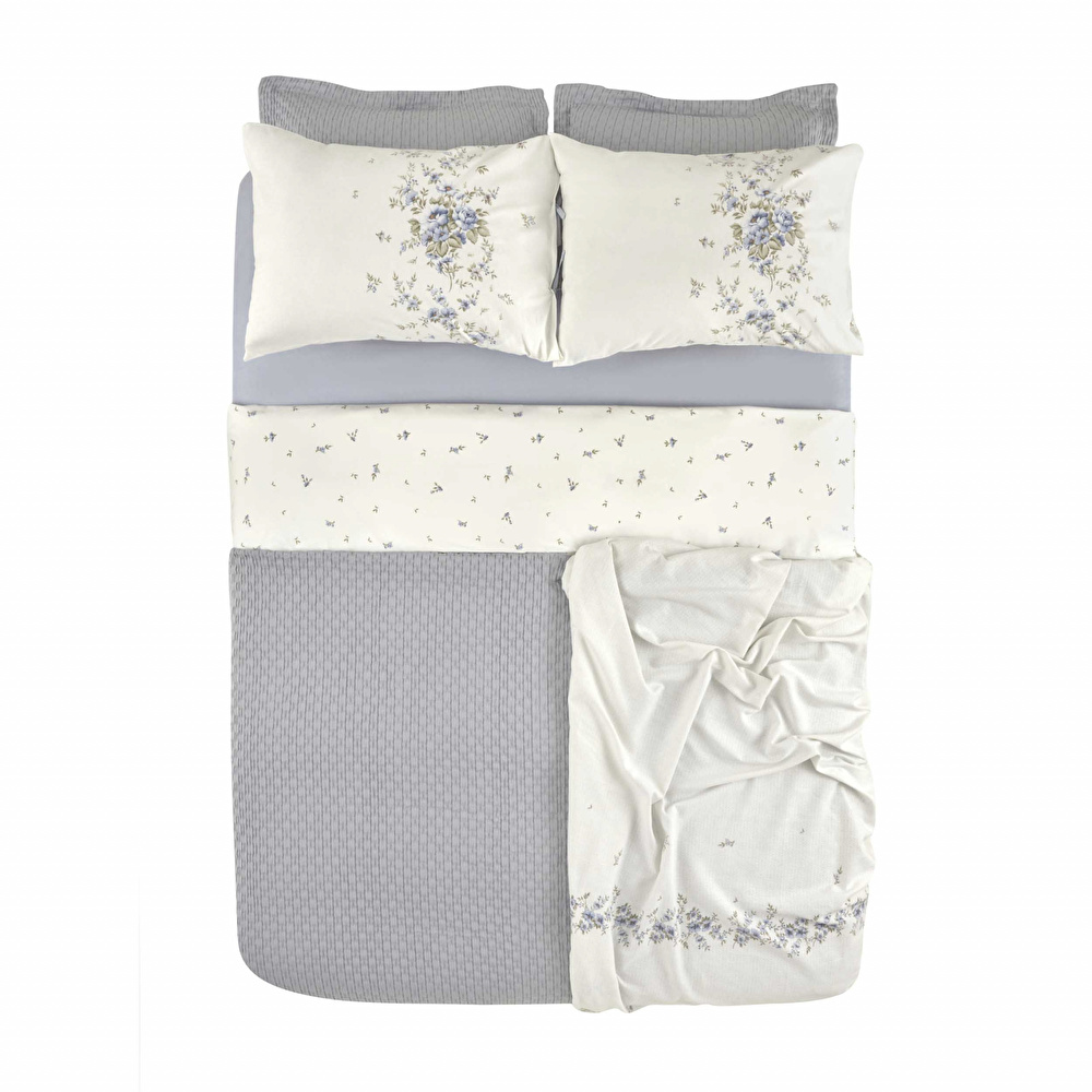 Karaca Home Chole Çift Kişilik Summer Set Mavi  görseli 18