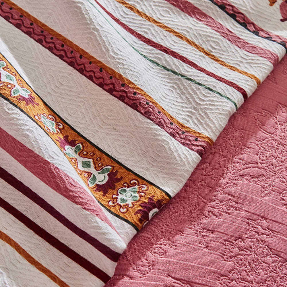 Karaca Home Rebecca Çift Kişilik Summer Set Fuşya  görseli 5