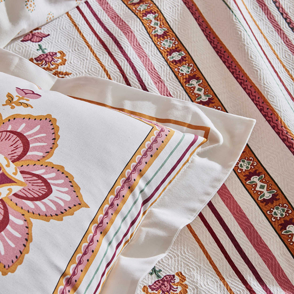 Karaca Home Rebecca Çift Kişilik Summer Set Fuşya  görseli 9