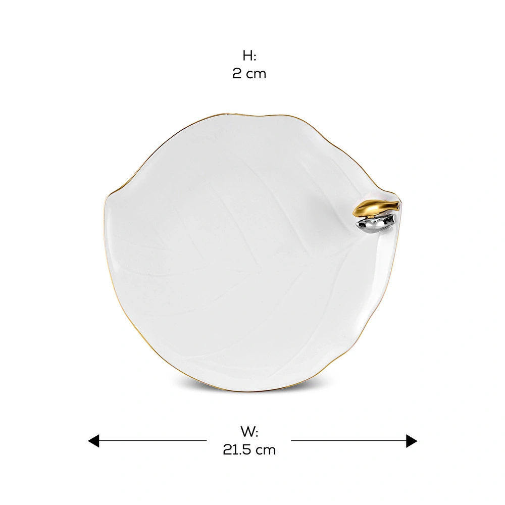 Karaca X Müge Anlı Gold Kuşlu Servis Tabağı 27 Cm görseli 2