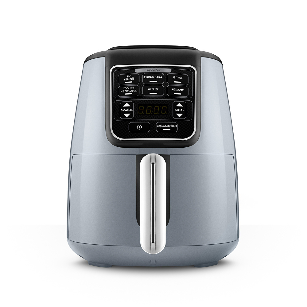Karaca Air Pro Cook 3 In 1 XL Ev Yemeği, Közleme, Airfryer Blue Gray 4L görseli 1