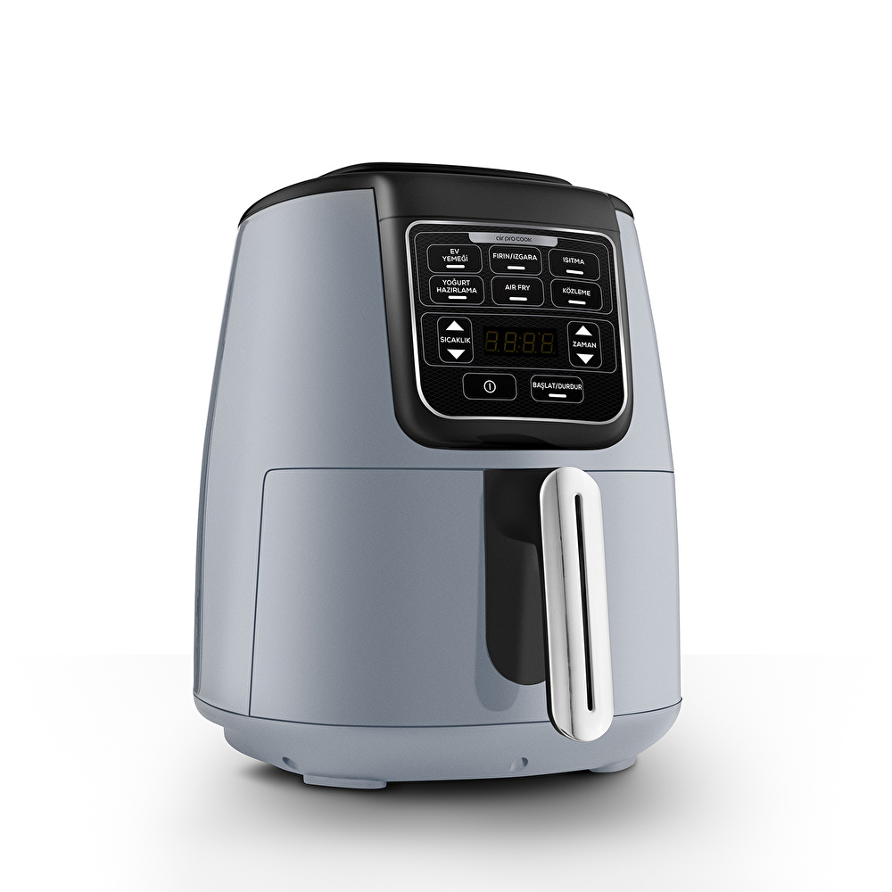 Karaca Air Pro Cook 3 In 1 XL Ev Yemeği, Közleme, Airfryer Blue Gray 4L görseli 7
