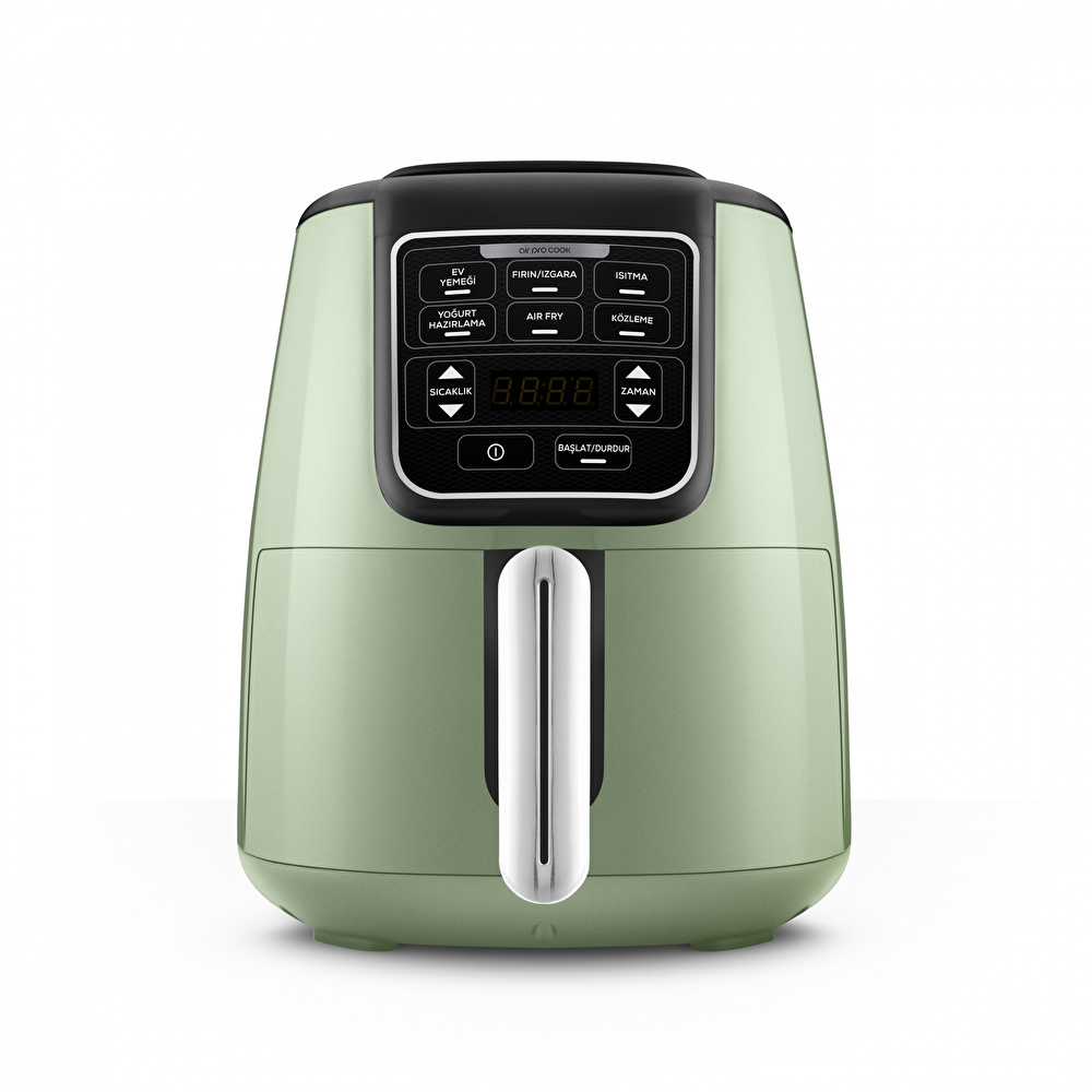 Karaca Air Pro Cook 3 in 1 XL Ev Yemeği, Közleme, Airfryer Grasmere Green 4L görseli 1