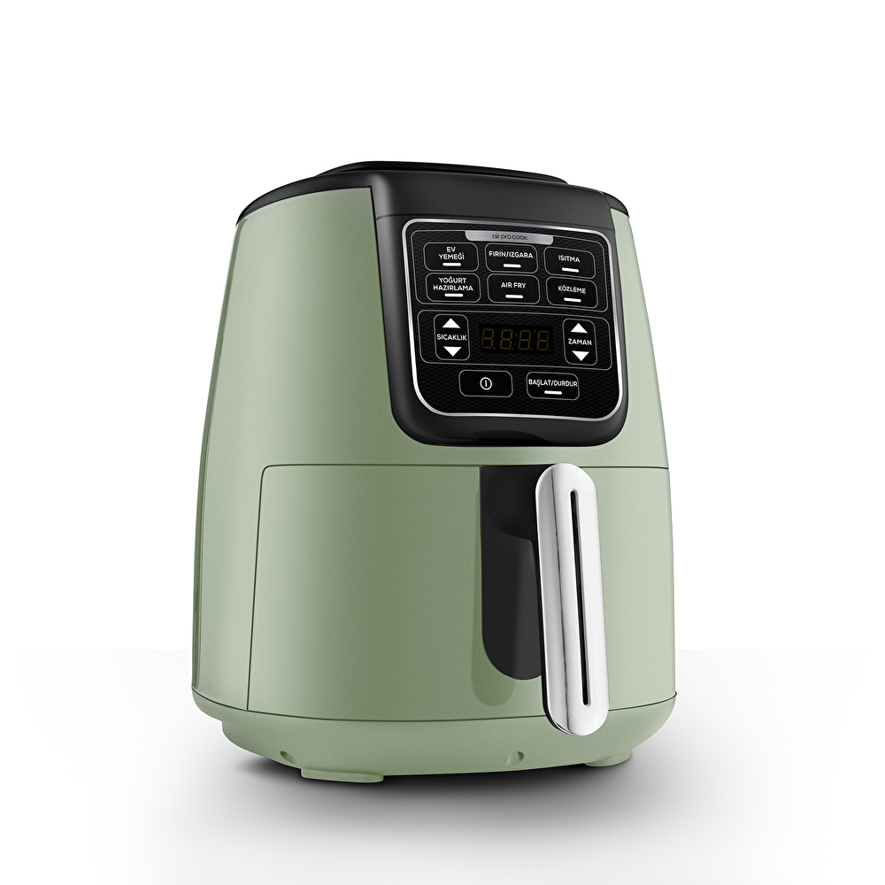 Karaca Air Pro Cook 3 in 1 XL Ev Yemeği, Közleme, Airfryer Grasmere Green 4L görseli 2