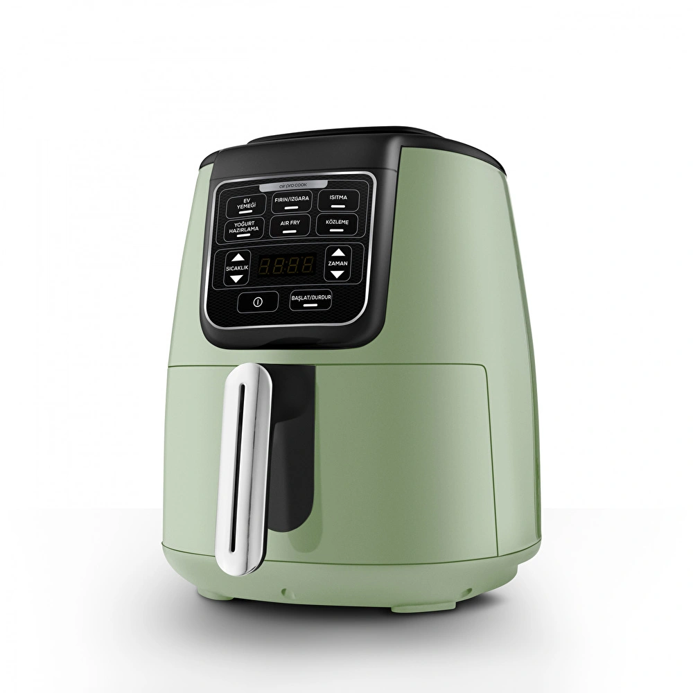 Karaca Air Pro Cook 3 in 1 XL Ev Yemeği, Közleme, Airfryer Grasmere Green 4L görseli 3