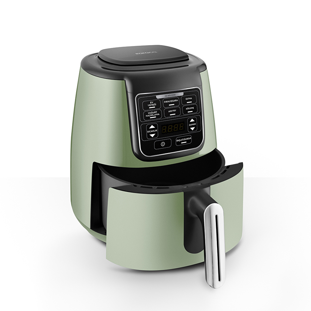 Karaca Air Pro Cook 3 in 1 XL Ev Yemeği, Közleme, Airfryer Grasmere Green 4L görseli 5