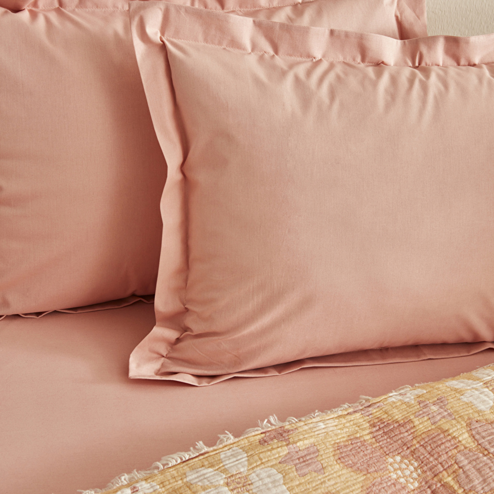 Karaca Home Nelly Müslin Çift Kişilik Pike Yatak Örtüsü Takımı Somon görseli 5