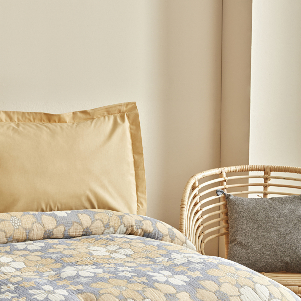 Karaca Home Nelly Müslin Çift Kişilik Pike Yatak Örtüsü Takımı Yeşil görseli 4