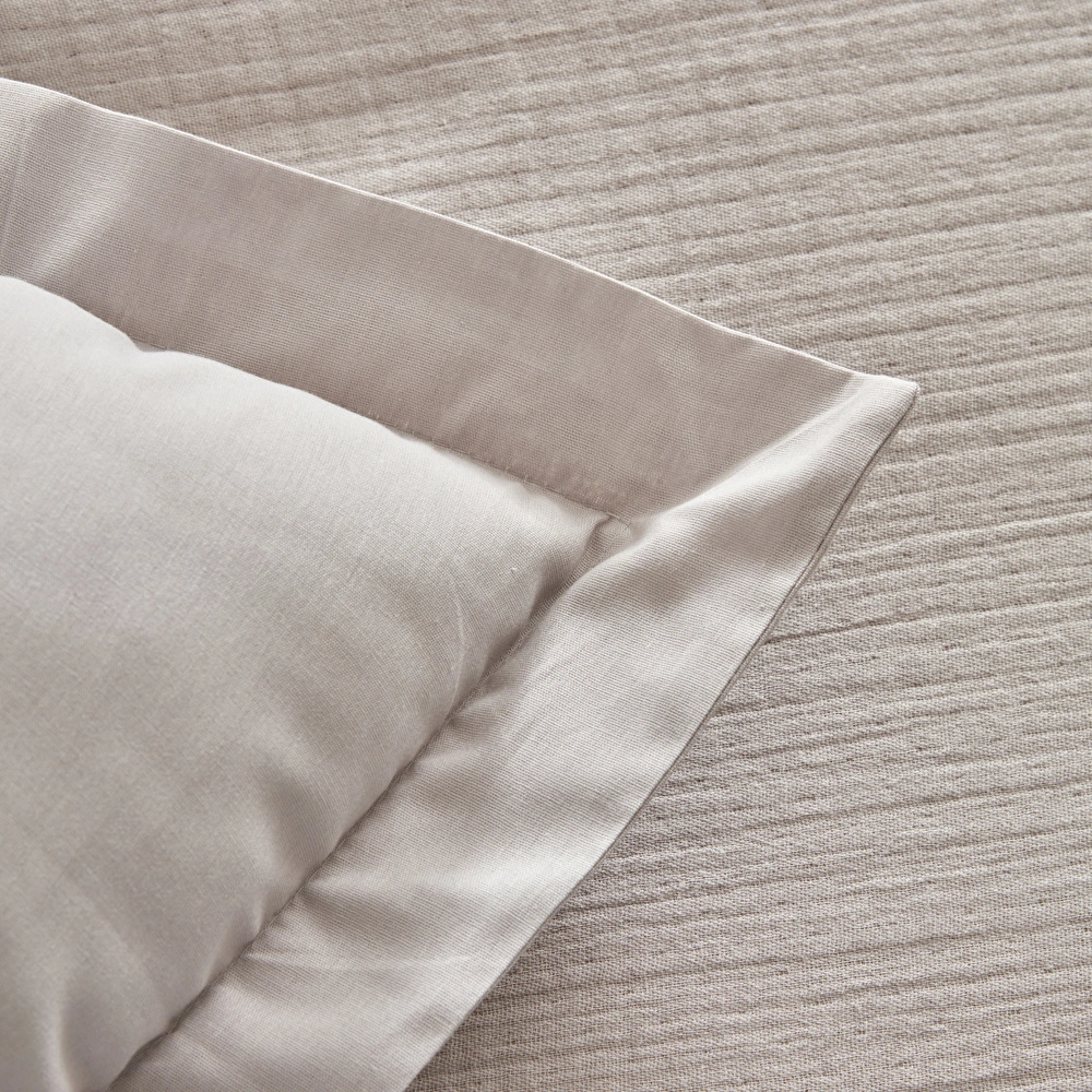 Karaca Home Minel Müslin Çift Kişilik Pike Yatak Örtüsü Seti Buz Gri görseli 9