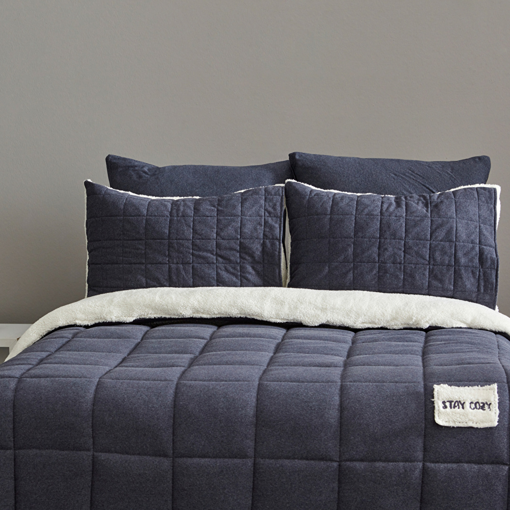 Karaca Home Star Cozy Çift Kişilik Cozyland Comfort Set Lacivert görseli 2