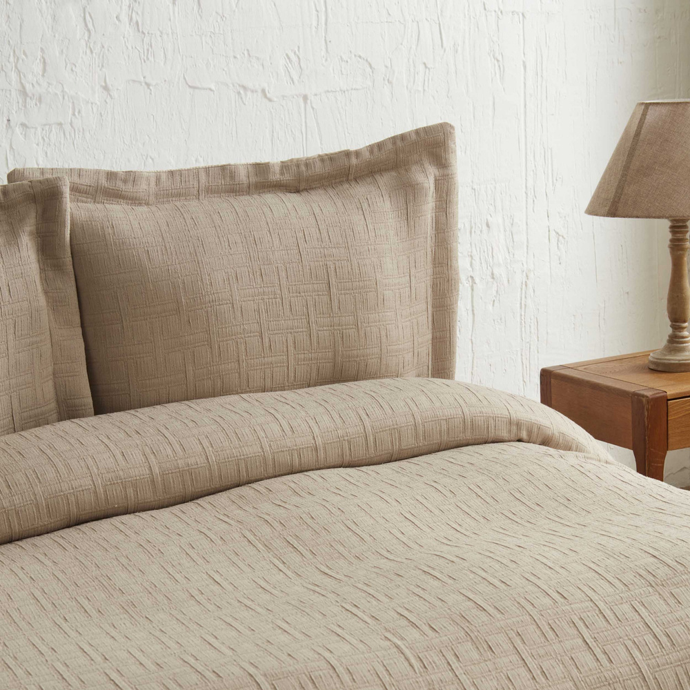 Karaca Home Corner Çift Kişilik Yatak Örtüsü Seti Bej görseli 3