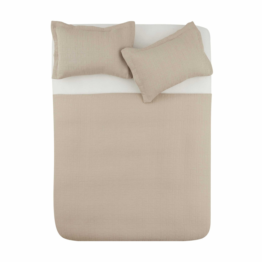 Karaca Home Corner Çift Kişilik Yatak Örtüsü Seti Bej görseli 8