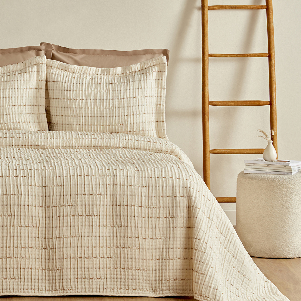 Karaca Home Peitra Çift Kişilik Jakar Comfort Set Bej görseli 2