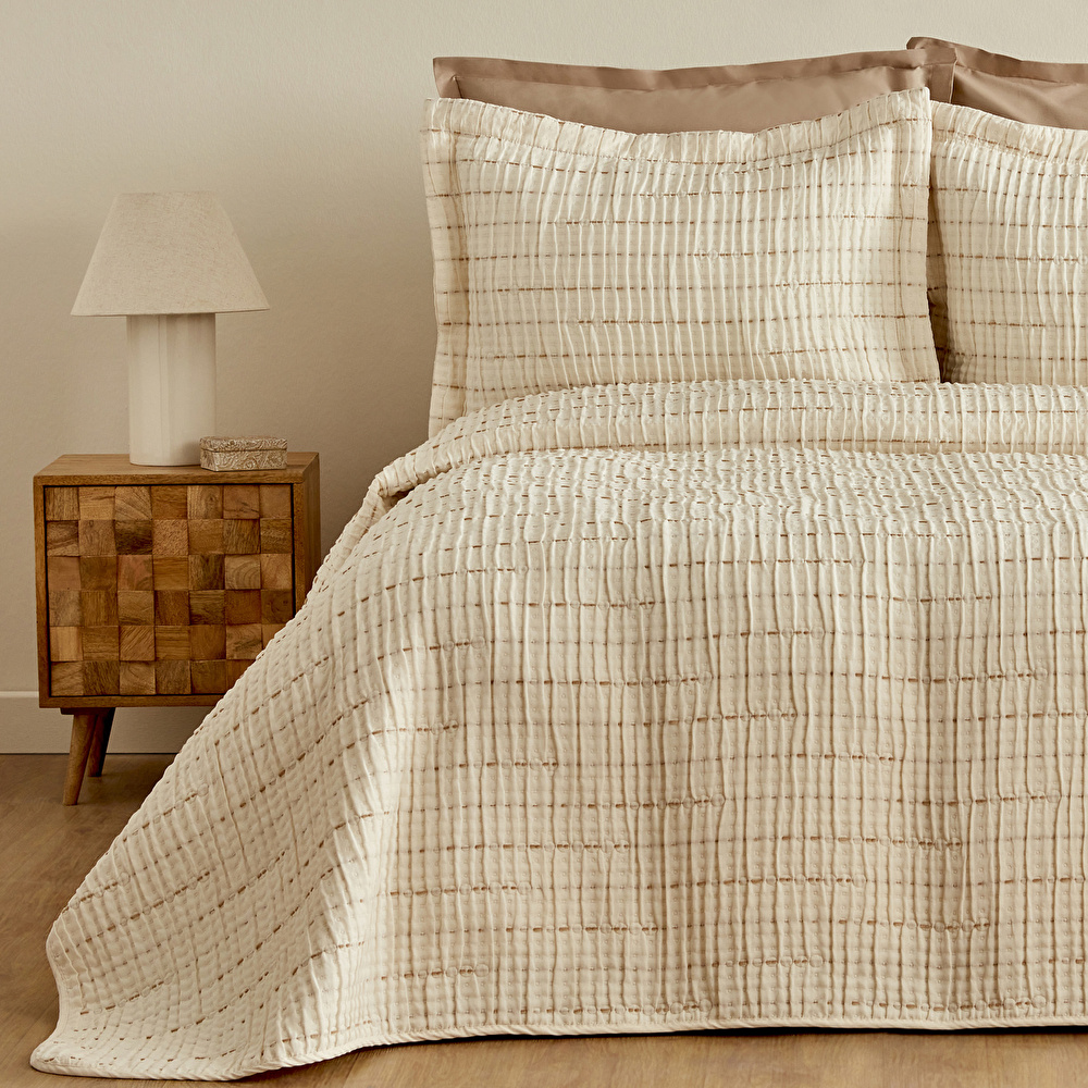 Karaca Home Peitra Çift Kişilik Jakar Comfort Set Bej görseli 3