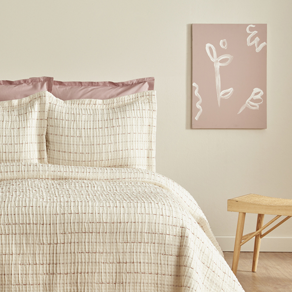 Karaca Home Peitra Çift Kişilik Jakar Comfort Set Pembe görseli 2