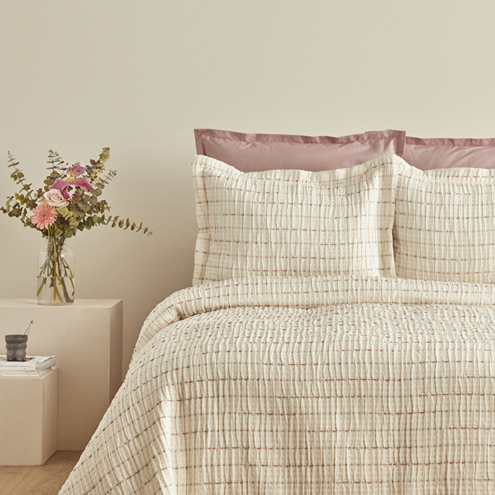 Karaca Home Peitra Çift Kişilik Jakar Comfort Set Pembe görseli 3