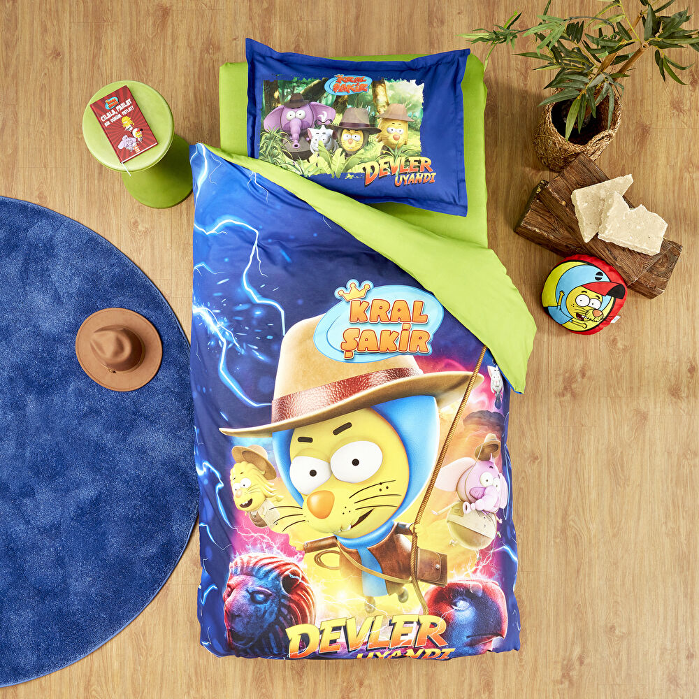 Karaca Home X Kral Şakir Devler Uyandı Tek Kişilik Nevresim Takımı thumbnail 12