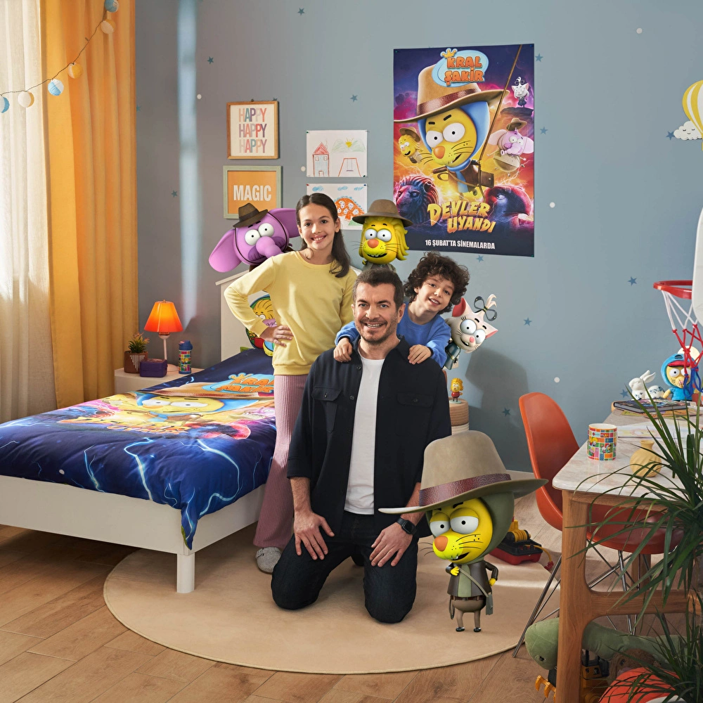 Karaca Home X Kral Şakir Devler Uyandı Tek Kişilik Nevresim Takımı görseli 14