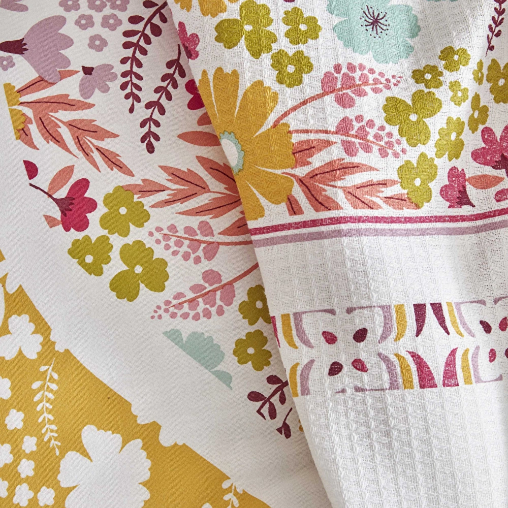 Karaca Home Nido %100 Pamuk Çift Kişilik Nevresim-Pike Hediyeli Takımı Multicolor görseli 5