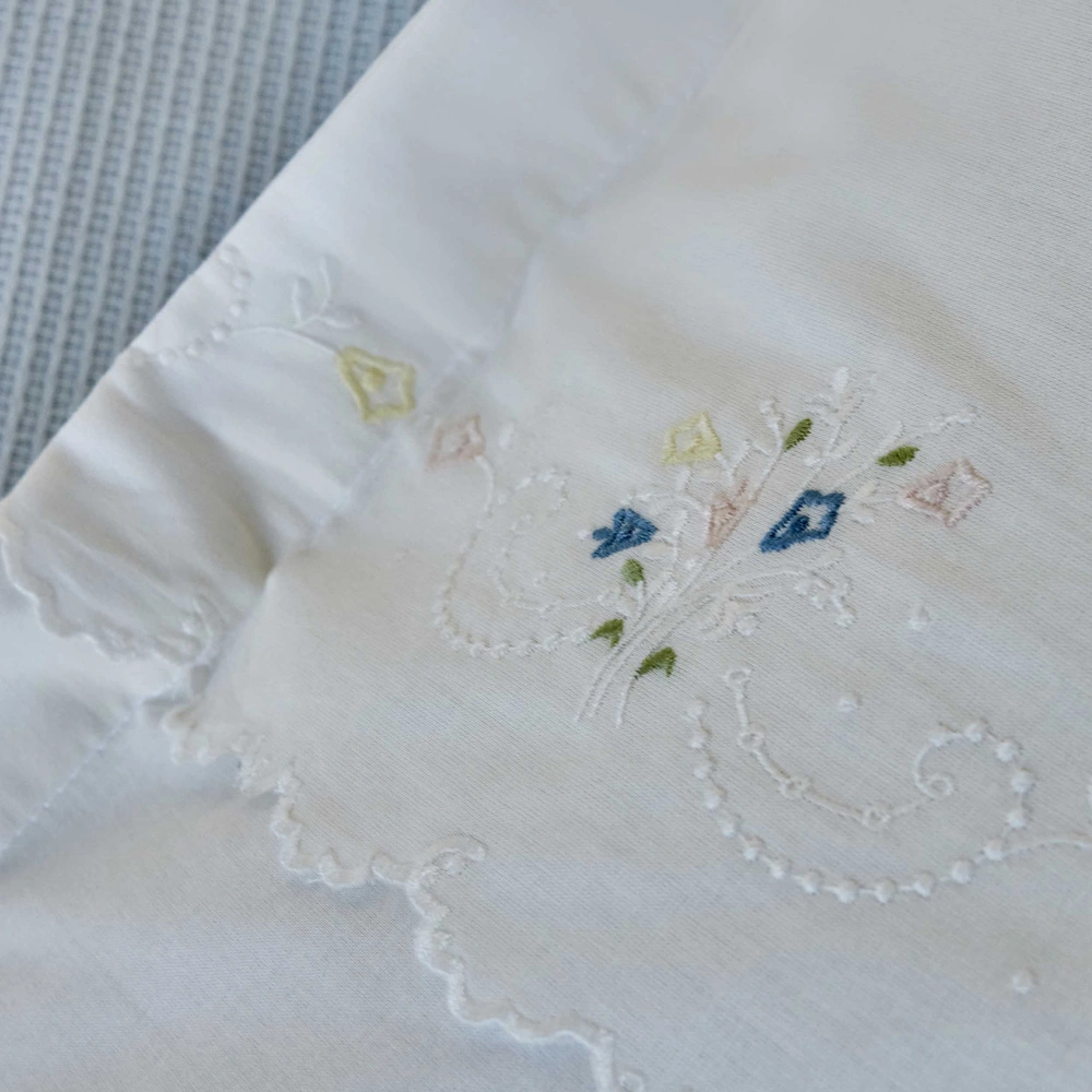 Karaca Home Roanne Çift Kişilik Nakışlı Pike Seti Mavi görseli 7