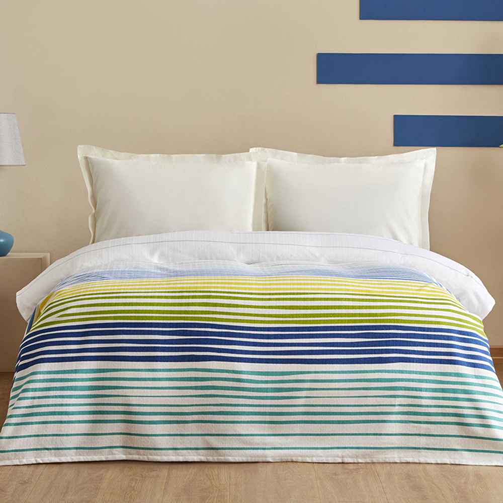 Karaca Home Elvis %100 Pamuk Çift Kişilik Tek Pike Multicolor görseli 1