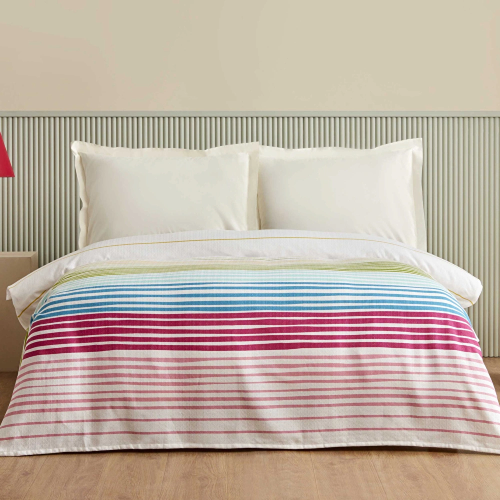 Karaca Home Elvis %100 Pamuk Çift Kişilik Tek Pike İndigo görseli 1