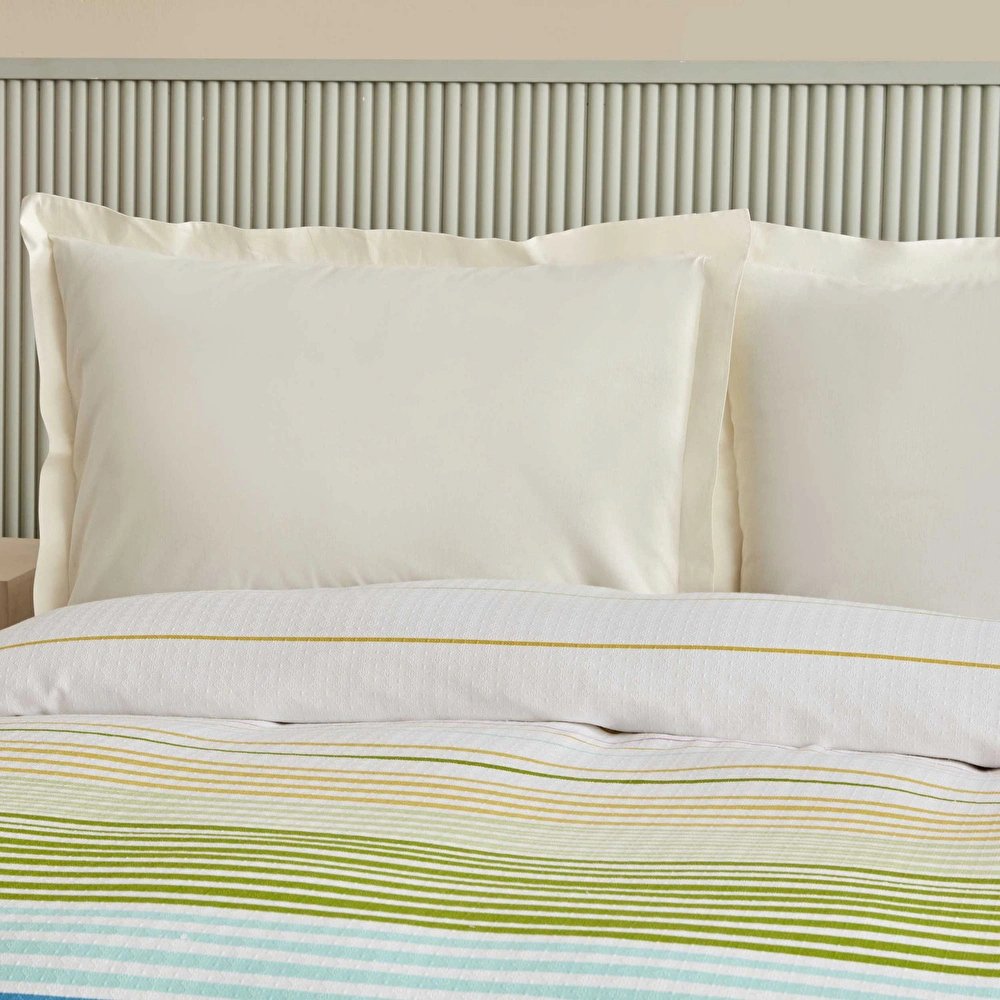 Karaca Home Elvis %100 Pamuk Çift Kişilik Tek Pike İndigo görseli 4