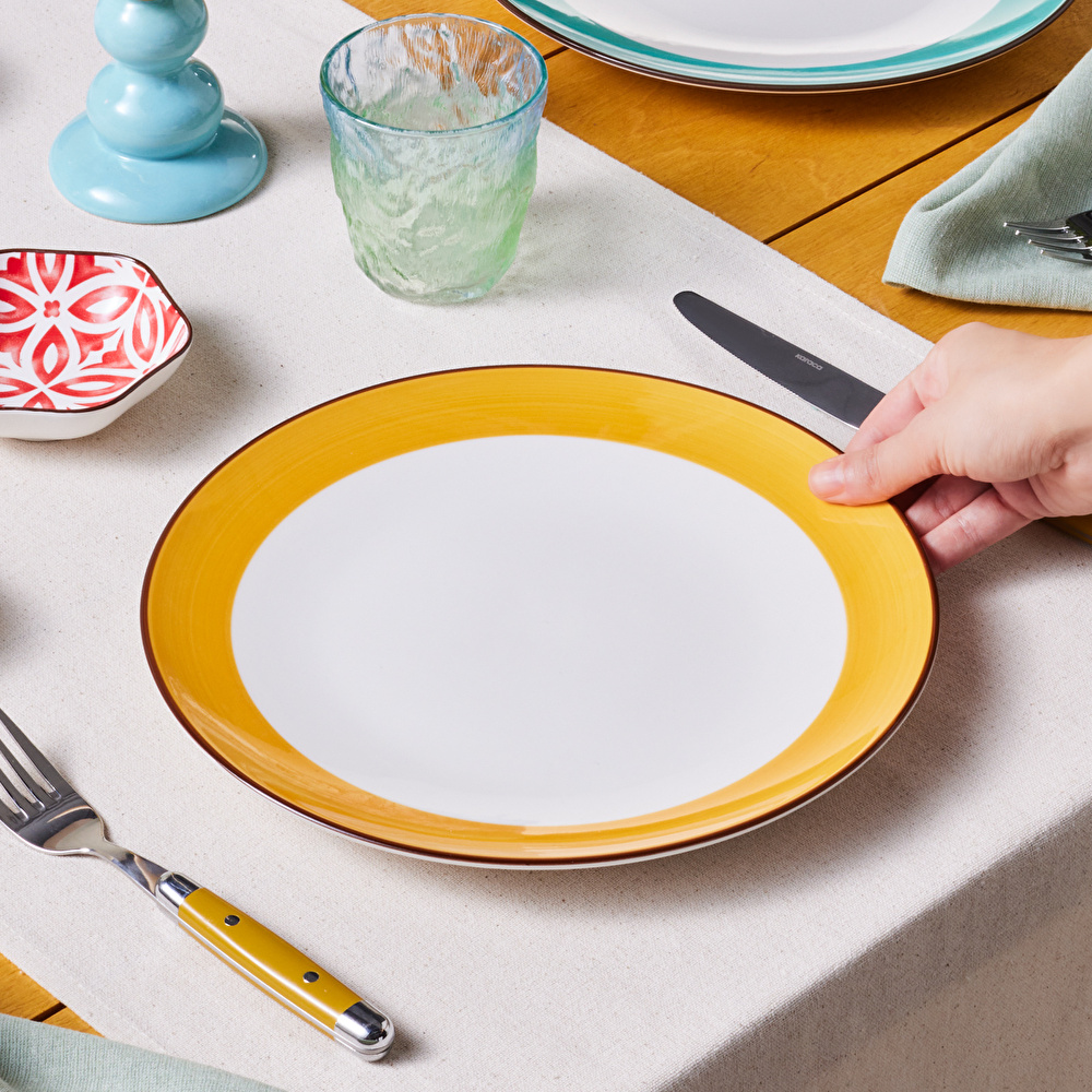 Karaca Jofy Servis Tabağı 27 Cm Sarı  görseli 2