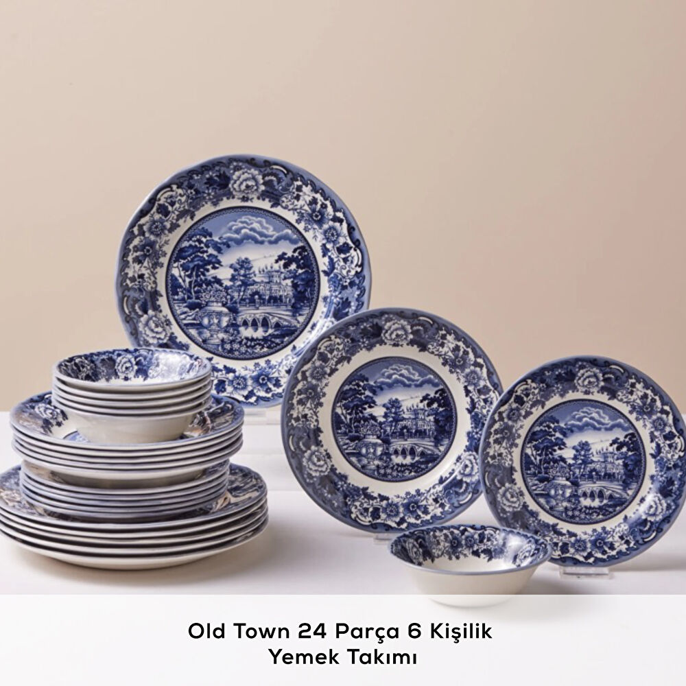 Karaca Old Town 24 Parça 6 Kişilik Yemek Takımı thumbnail 3