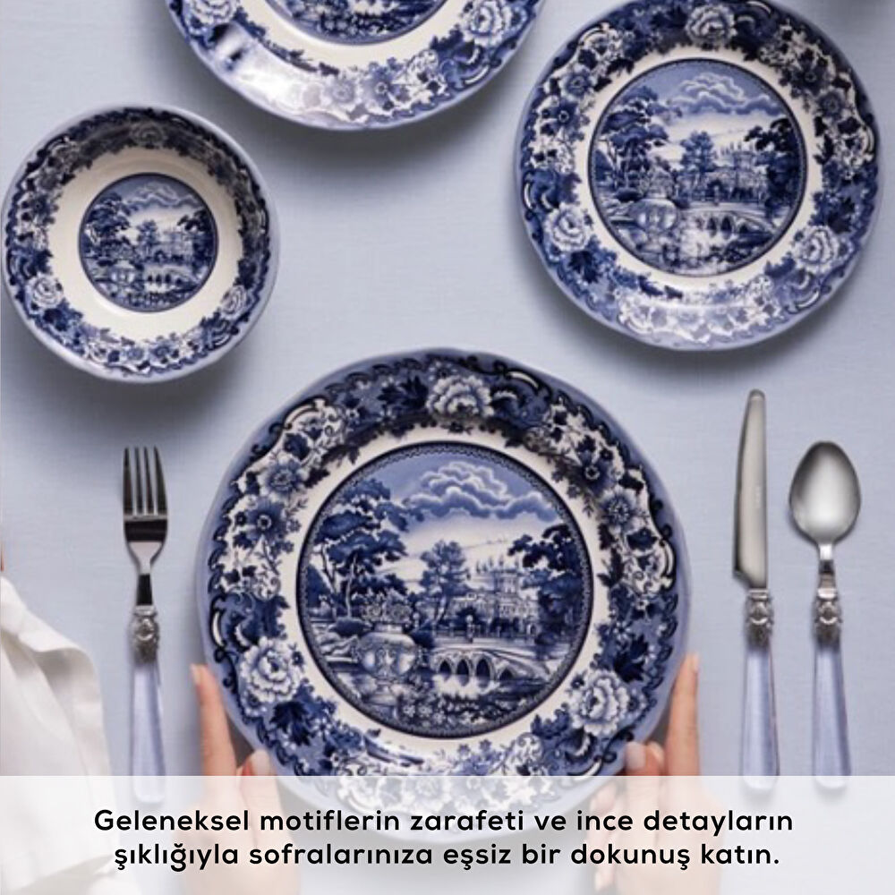 Karaca Old Town 24 Parça 6 Kişilik Yemek Takımı thumbnail 4