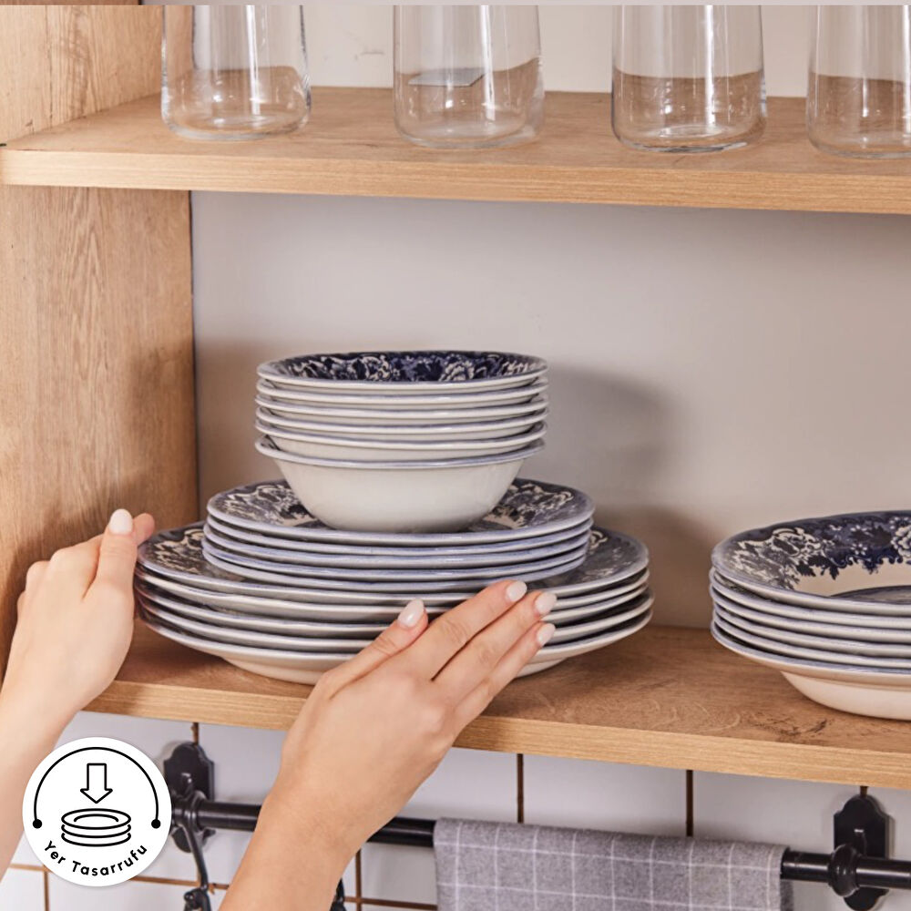 Karaca Old Town 24 Parça 6 Kişilik Yemek Takımı thumbnail 9