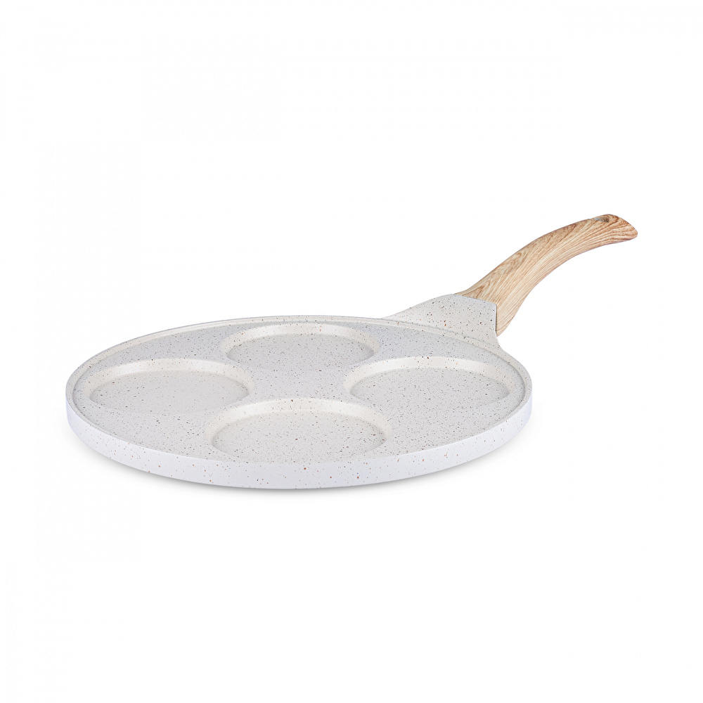 Karaca Mutfaksever Biogranit 4 Eggs Pankek Tava 26 Cm Krem görseli 5