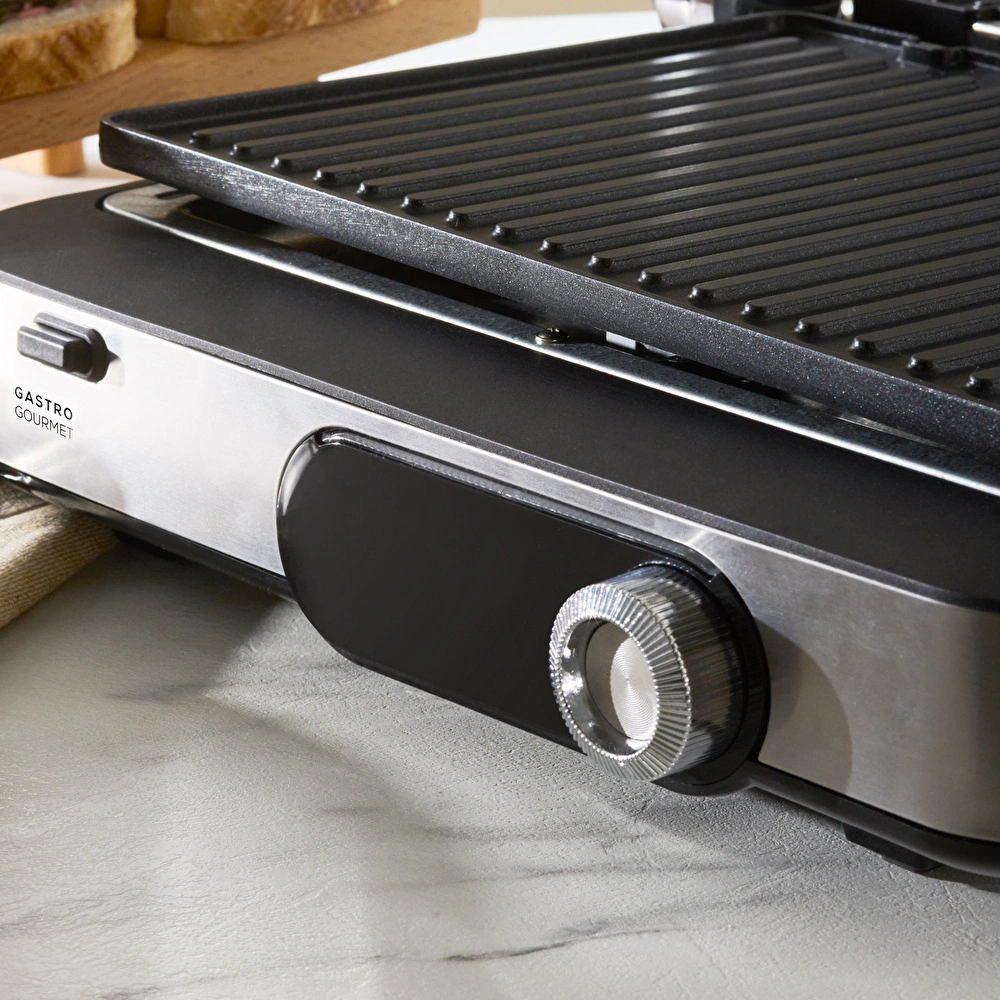 Karaca Gastro Gourmet Döküm Izgara ve Tost Makinesi Inox 6 Dilim Kapasiteli görseli 4