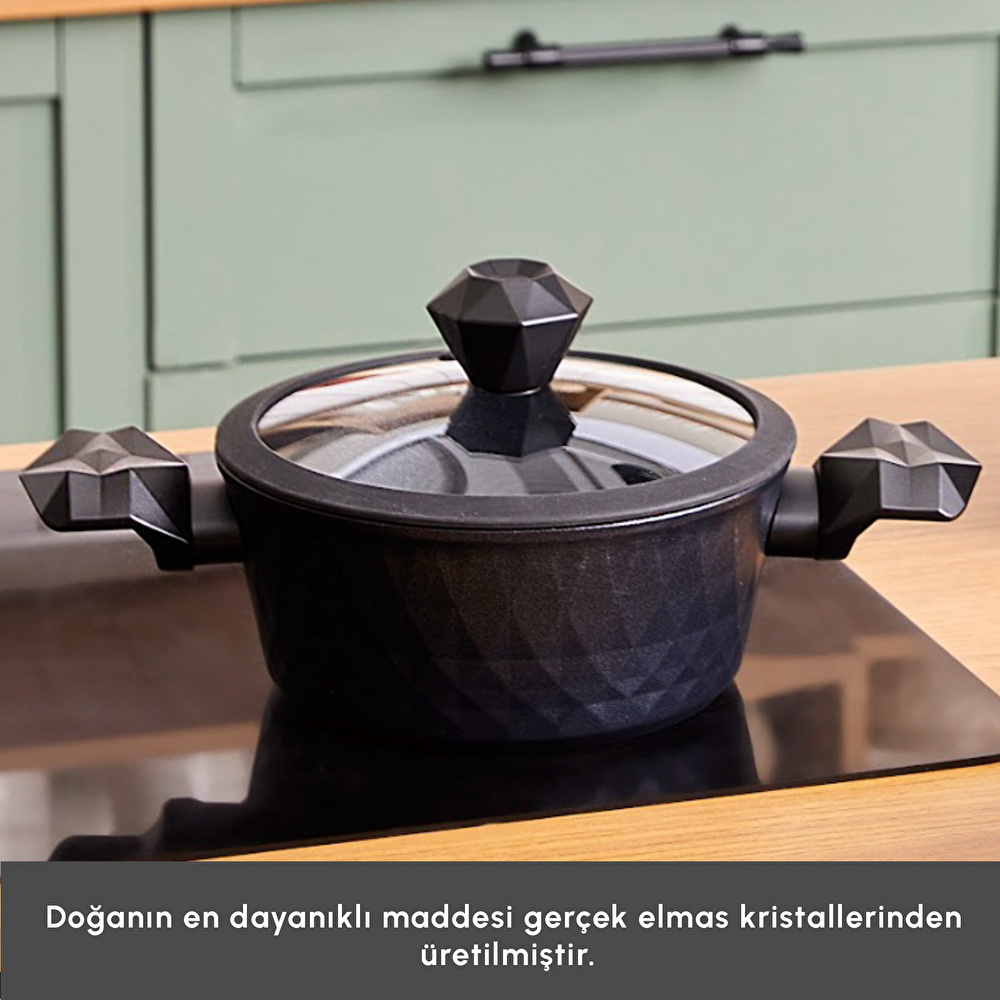 Karaca Biodiamond Antibakteriyel Kulp Tencere 18 Cm thumbnail 7