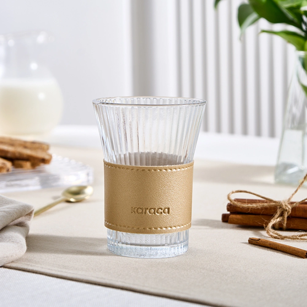 Karaca Leather Cool Touch Latte Bardağı 210 Ml Gold görseli 5