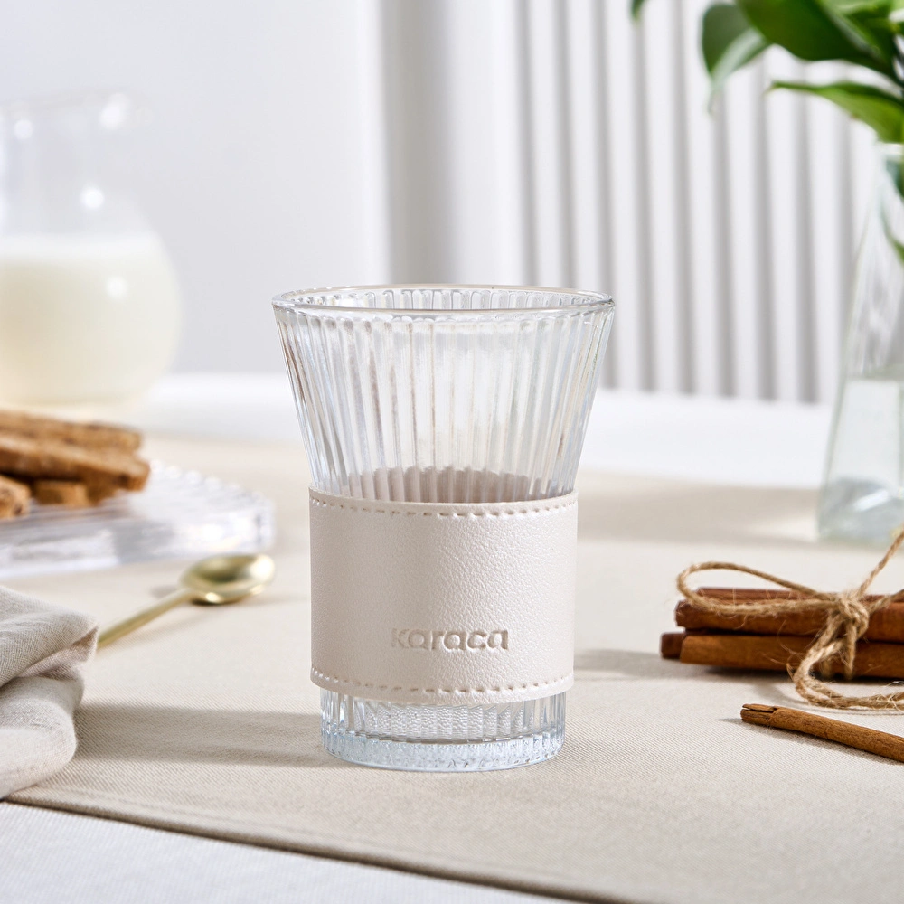 Karaca Leather Cool Touch Latte Bardağı 210 Ml Sedef görseli 3