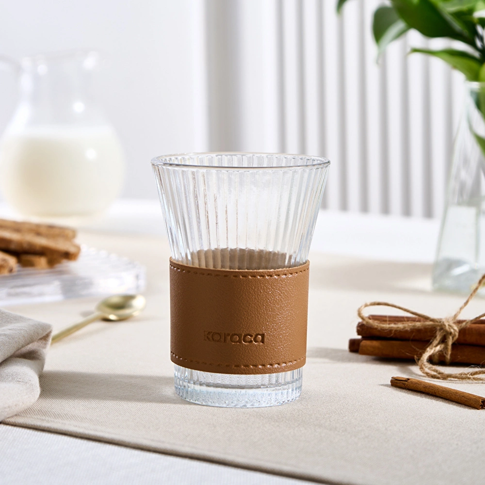 Karaca Leather Cool Touch Latte Bardağı 210 Ml Kahverengi görseli 3