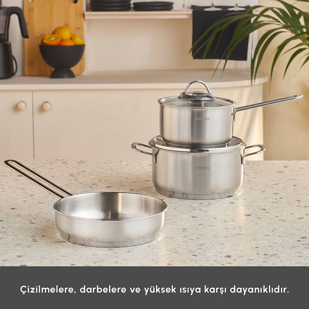 Karaca Fiorino Compact Tencere Seti 5 Parça thumbnail 5