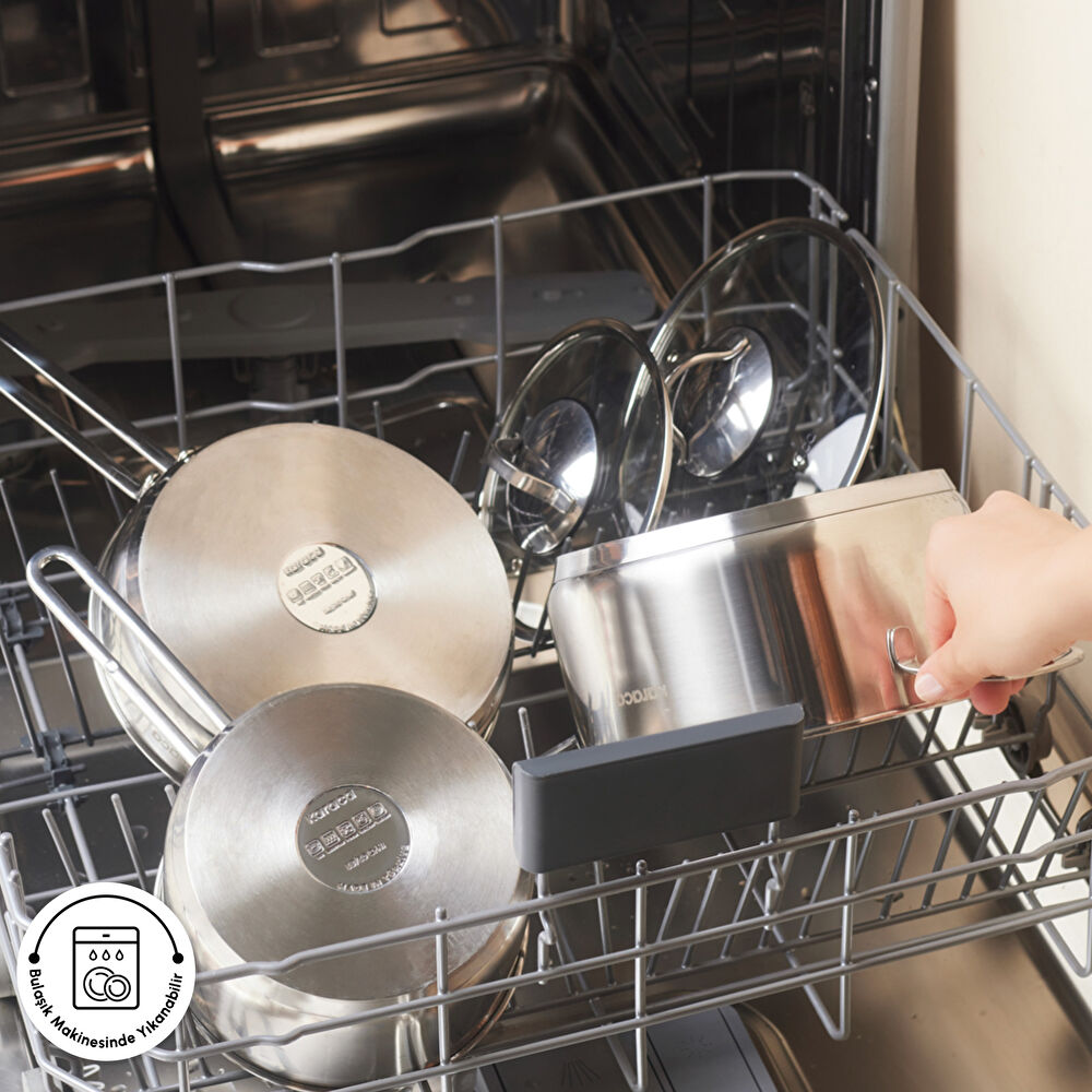 Karaca Fiorino Compact Tencere Seti 5 Parça thumbnail 8