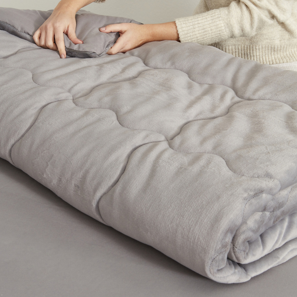 Karaca Home Çift Kişilik Viny Soft Dream Comfort Set Antrasit görseli 11
