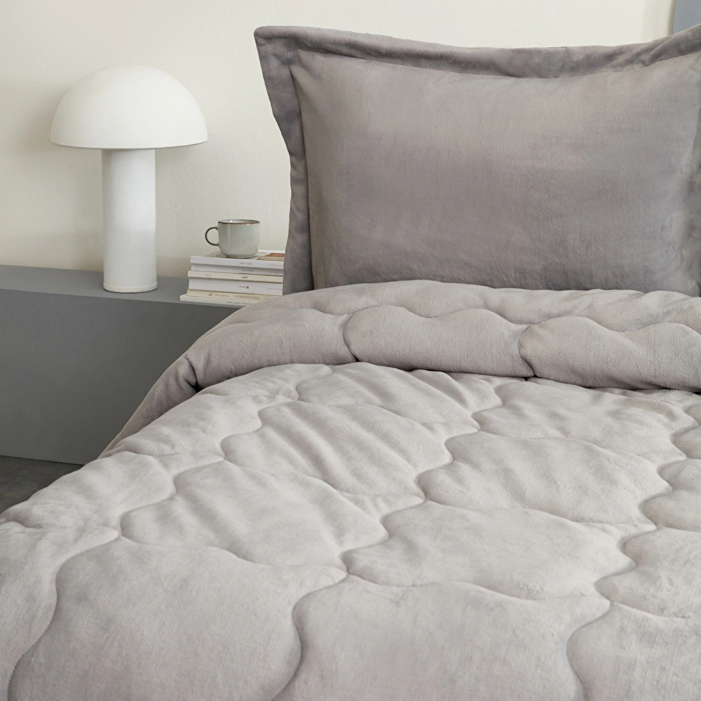 Karaca Home Çift Kişilik Viny Soft Dream Comfort Set Antrasit görseli 4