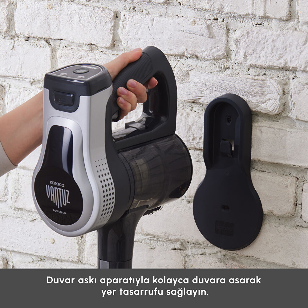 Karaca Vantuz Power Up Max Dikey Süpürge Silver thumbnail 4