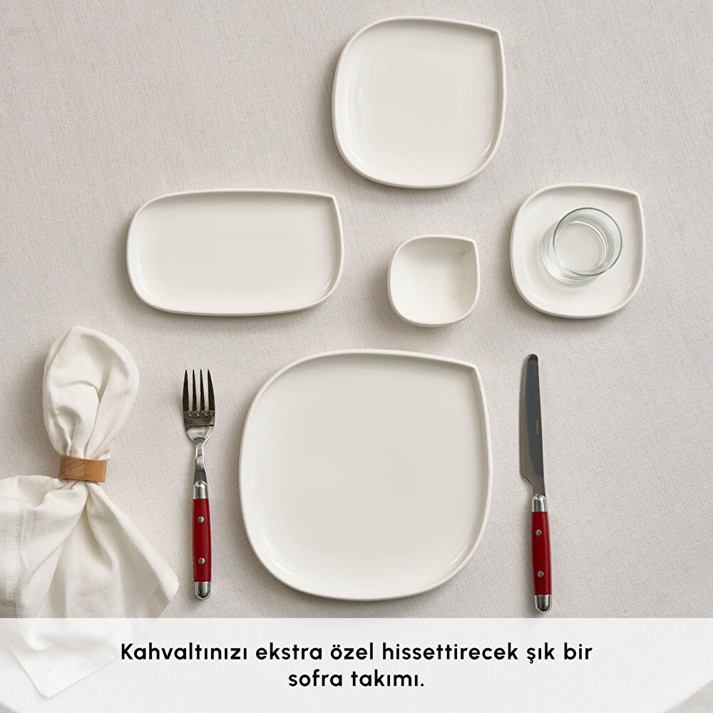 Karaca Forever Bone Oggi 26 Parça 6 Kişilik Kahvaltı Takımı thumbnail 4