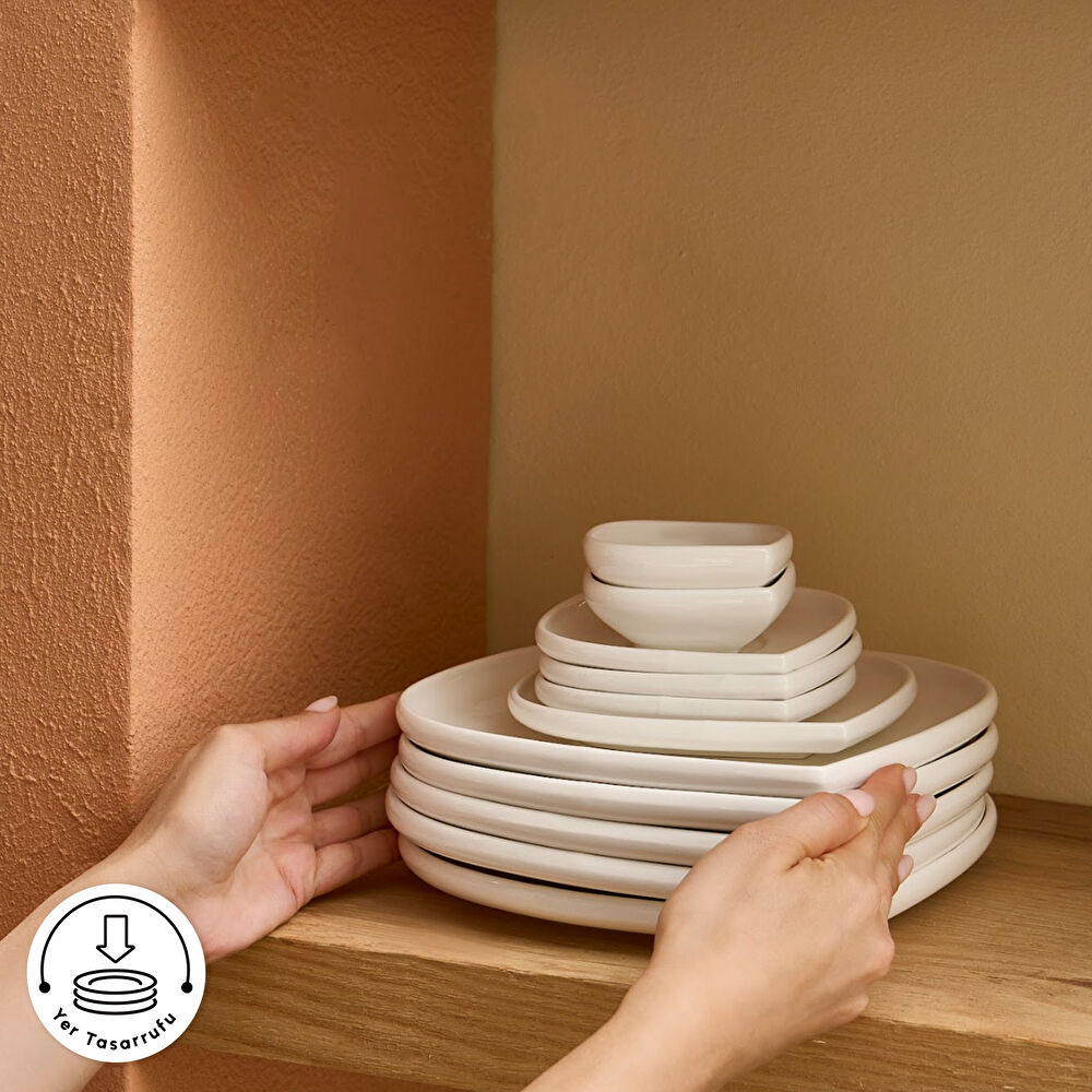 Karaca Forever Bone Oggi 26 Parça 6 Kişilik Kahvaltı Takımı thumbnail 7