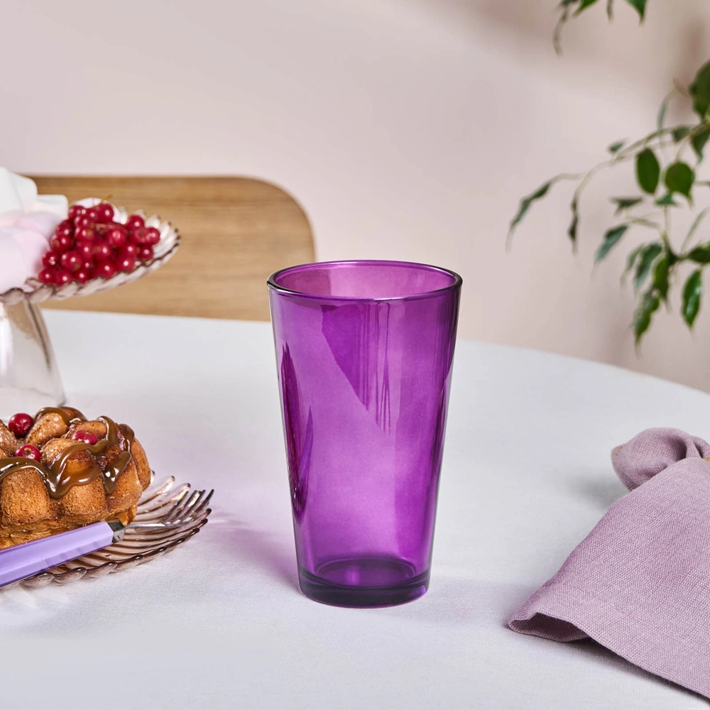 Karaca Varikas Meşrubat Bardağı Mor 475 Ml görseli 1