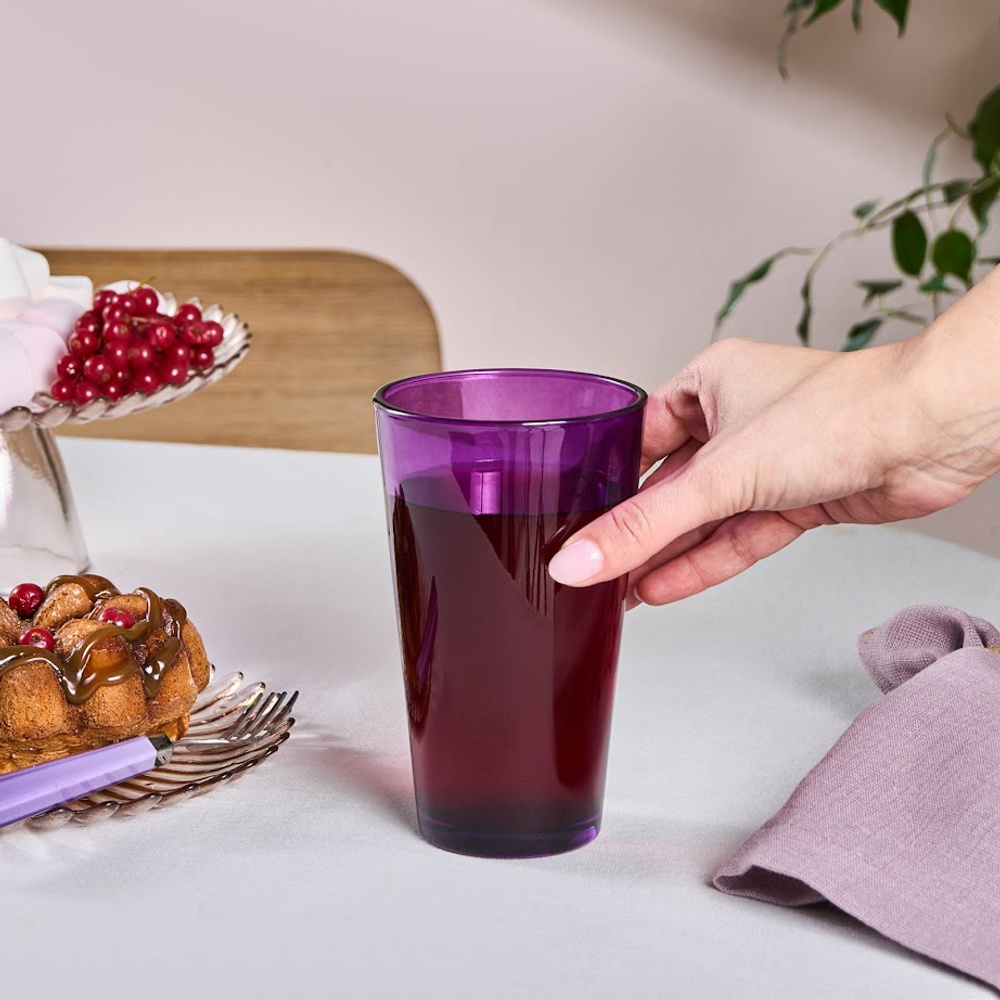 Karaca Varikas Meşrubat Bardağı Mor 475 Ml görseli 3