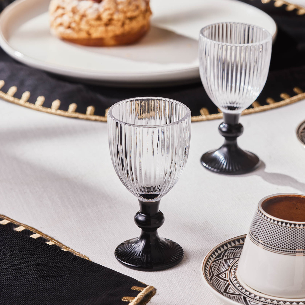 Karaca Rocco 6'lı Kahve Yanı Bardağı Siyah 60 Ml görseli 3