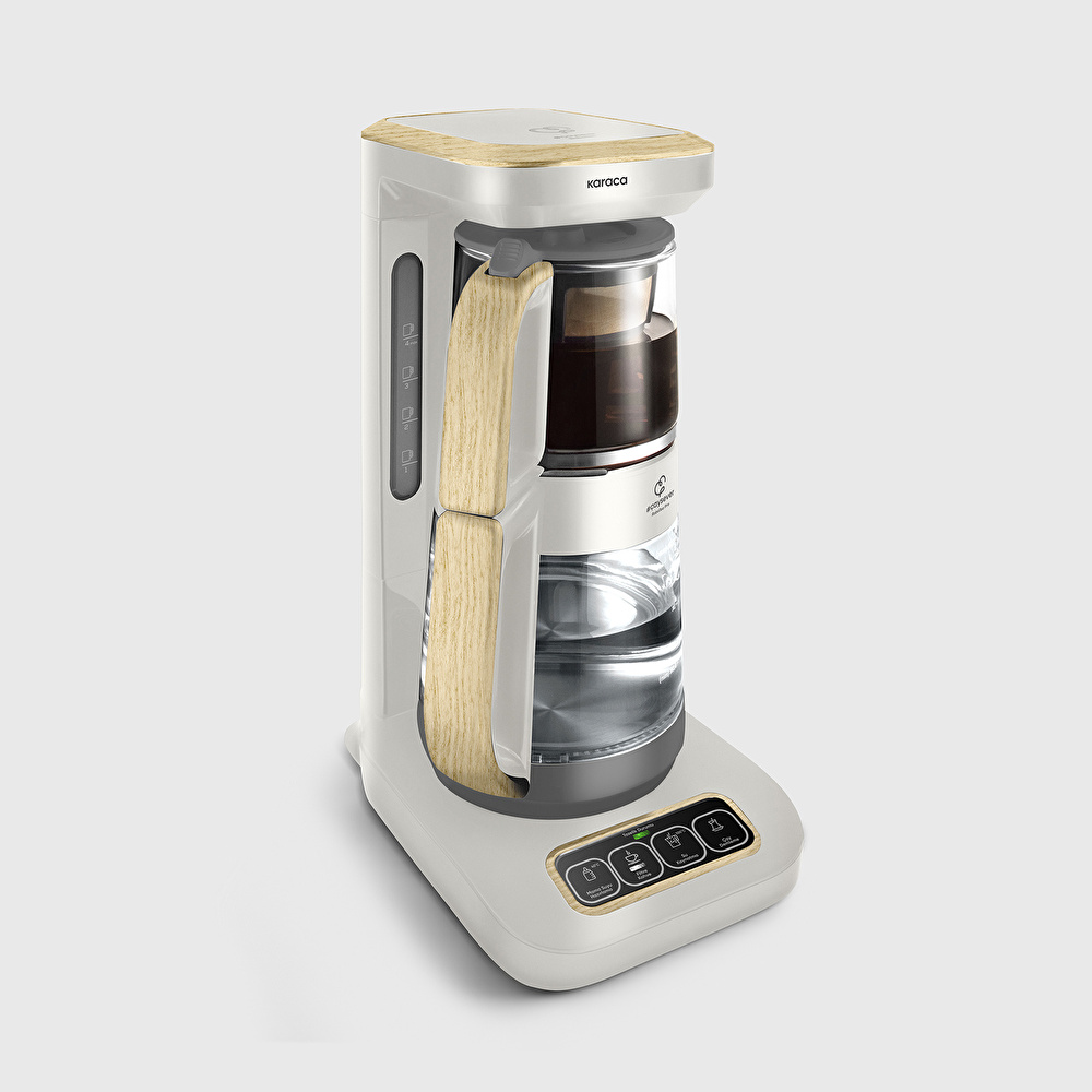 Karaca Çaysever Robotea Pro 4 in 1 Cam Çay Makinesi Wood Craft görseli 3