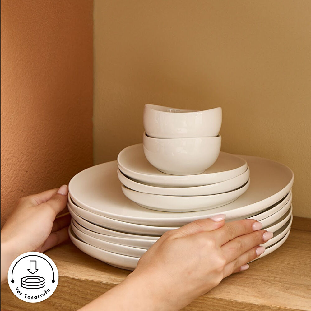 Karaca Stream Bone Hole 34 Parça 6 Kişilik Kahvaltı Takımı thumbnail 7