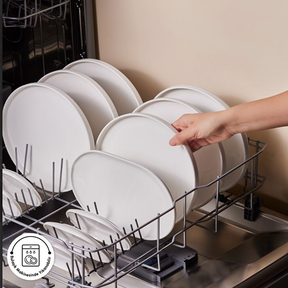 Karaca Stream Bone Meridian 34 Parça 6 Kişilik Kahvaltı Takımı Beyaz thumbnail 8